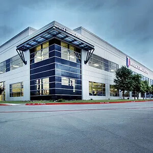 front shot of the Dallas campus