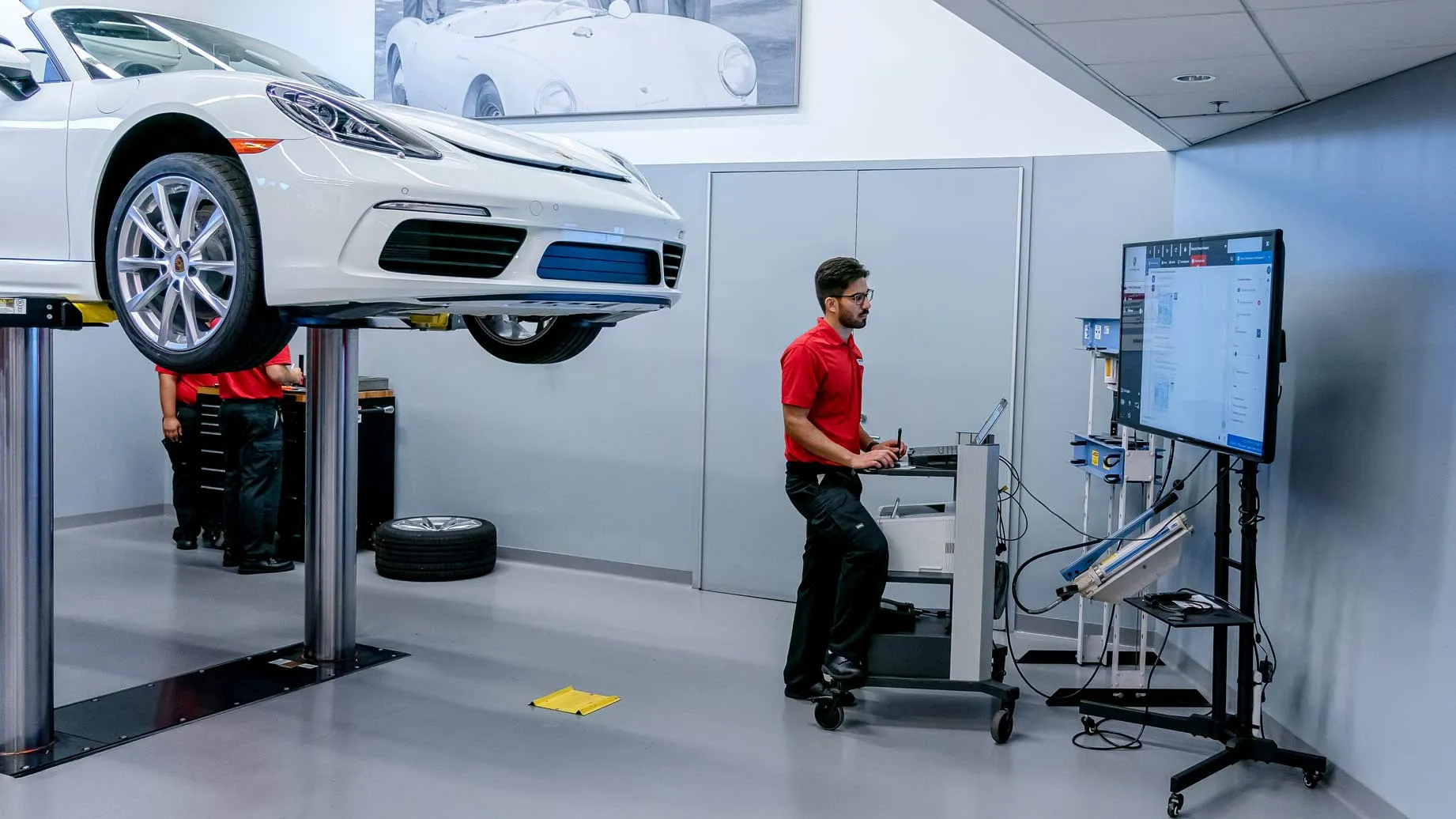 Porsche student at Universal Technical Institute specialized training program